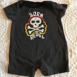 Circo black shorts onesie. 3 months